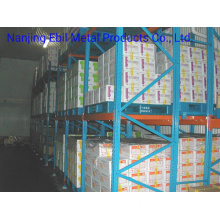 Ebilmetal Logistics Industry Supermarket Refrigerator Pallet Push Back Warehouse Rack